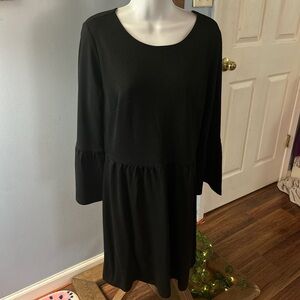 🖤LOFT Black Bell Sleeve Dress for Work🖤